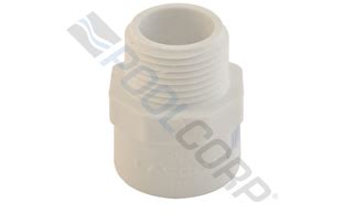 POOL360 75 White MPT X Slip SCH40 PVC Male Adapter