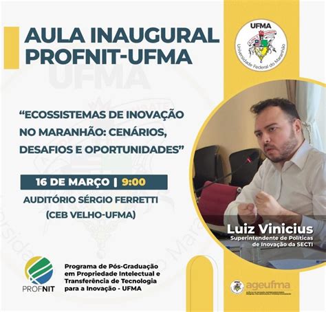 Profnit UFMA prepara aula inaugural sobre cenários desafios e