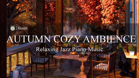 Happy Morning With Autumn Cozy Terrace Ambience And Smooth Jazz Lounge