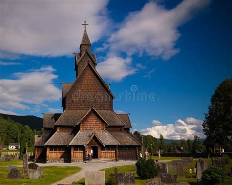 heddal stave church  notodden municipality norway stock image
