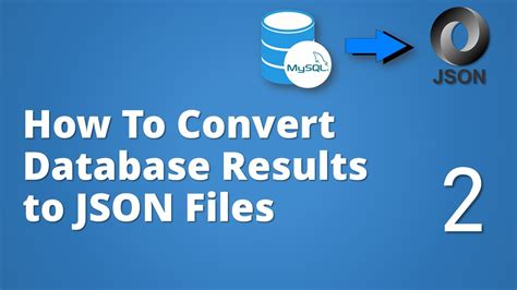 Part Sdet Essentials How To Convert Database Results Into Json