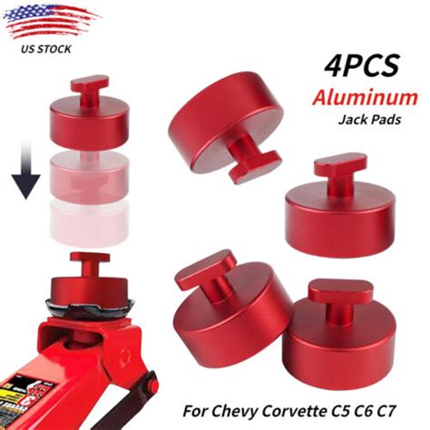 For Corvette C C C C Z Zr Red Leave In Lift Jack Pads Jacking