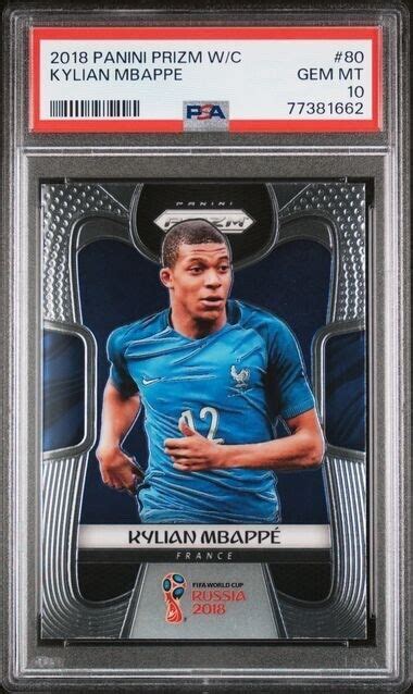 Panini Prizm World Cup Soccer Kylian Mbappe France Rc Rookie