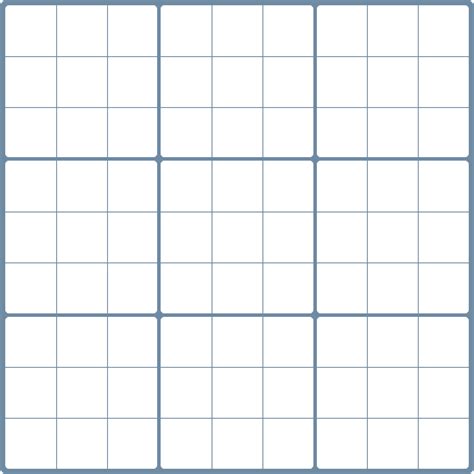 Blank sudoku 9x9 template — Print for free with Escape Sudoku