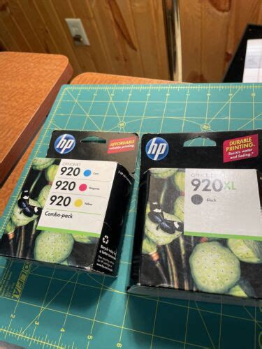 NEW Genuine HP 920XL Black 920 Tri Color Ink Combo Pack OEM