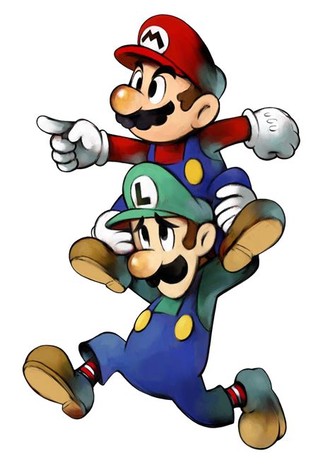 Mario And Luigi Superstar Saga Game Boy Advance Character Artwork And Scenes