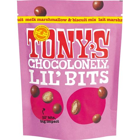 Tony S Chocolonely Lil Bits Marshmallow Biscuit 120g Snackje