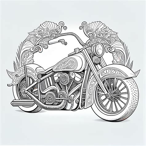 Motercycle Coloring Pages