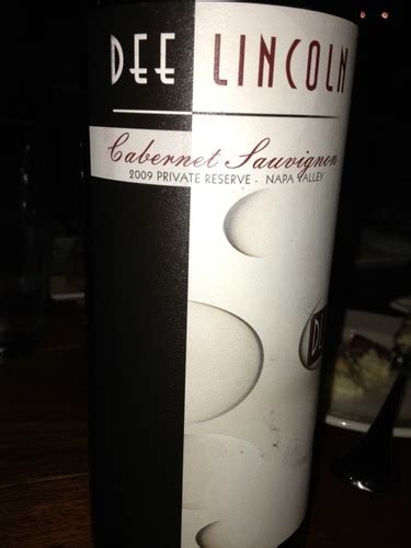 Dee Lincoln Napa Valley Private Reserve Cabernet Sauvignon Vivino