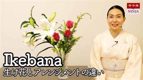 【初心者必見！ 基本】生け花とフラワーアレンジメントの違い／簡単3分でいけるお正月の生け花🎍ユリの王様カサブランカの生け方／花瓶にクリスマスの