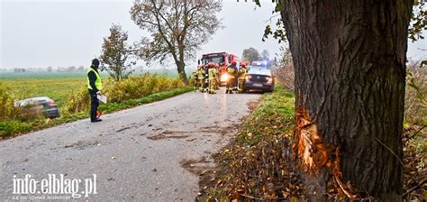 Groźny wypadek na drodze do Markus Audi uderzyło w drzewo info elblag pl