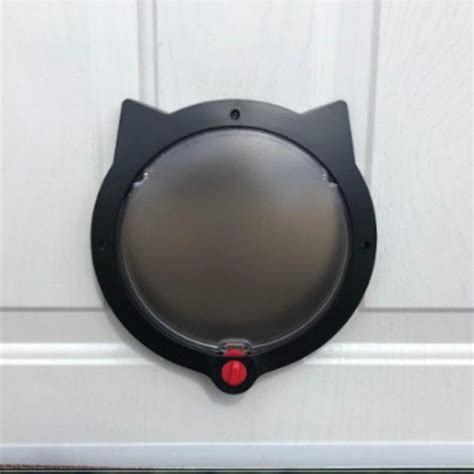 Pet Cat Door with 4 Way Locking Cat Flap for Doors... – Vicedeal