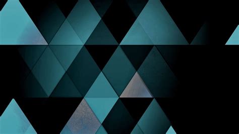 Blue Black Geometric Triangle Shapes Pattern HD Geometric Wallpapers | HD Wallpapers | ID #84320