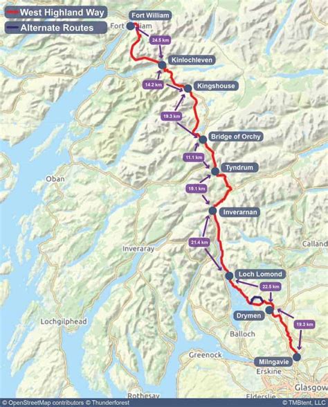 West Highland Way | Maps, Routes, & Itineraries - TMBtent