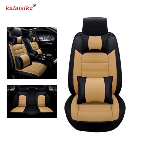 Kalaisike Leather Universal Car Seat Covers For Renault All Models