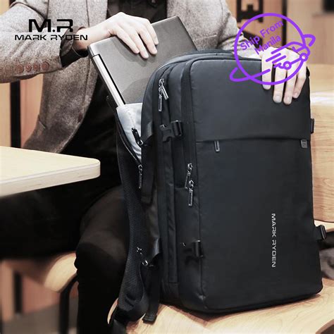 Mark Ryden Man Backpack Fit 17 Inch Laptop USB Recharging Multi Layer