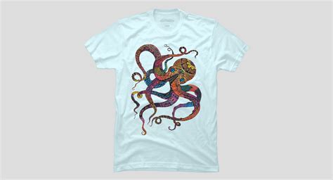 Electric Octopus Men S Perfect Tee By Tammywetzel Design By Humans