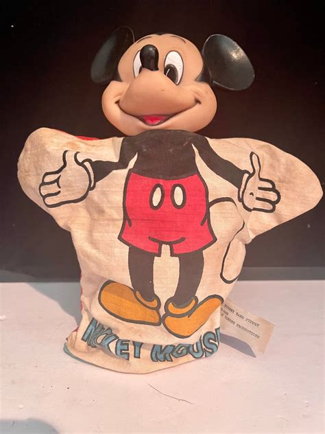 Mickey Mouse Hand Puppet Etsy