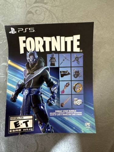 Fortnite Cobalt Star Bundle Includes 1000 V Bucks Sony Playstation