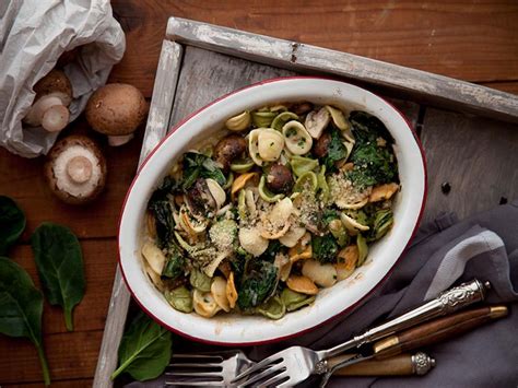 Creamy Orecchiette And Mushroom Bake Catherine Fulvio