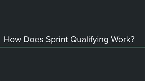 Sprint Qualifying Explained YouTube