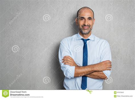 Happy Mature Businessman Stock Photo Image Of Occupation 97072642