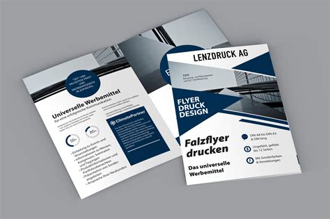 Flyer Mit Einbruchfalz Lenzdruck Ag