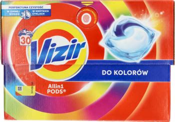 VIZIR All in 1 Pods kapsułki do prania Do kolorów 30 szt