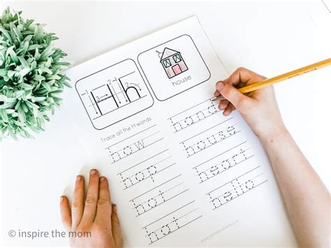 Letter H Worksheets Printable Alphabet Series