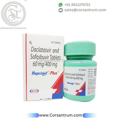 Hepcinat Plus Mg Daclatasvir Sofosbuvir Tablets At Rs