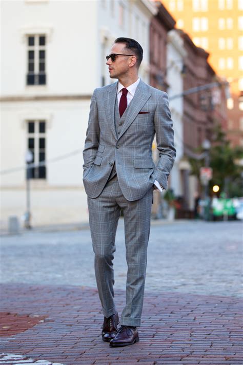 The Grey Plaid Three Piece Suit He Spoke Style