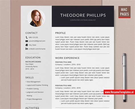 Apple Pages Resume Templates Free