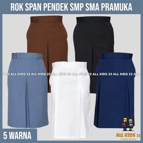 Jual Rok Pendek Span Smp Sma Seragam Smp Sma Seragam Sekolah Shopee