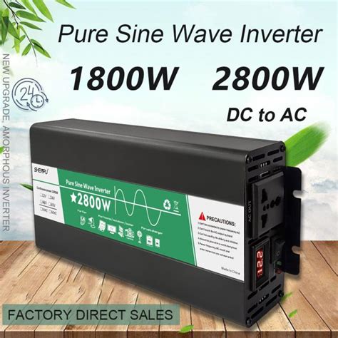 Pure Sine Wave Inverter 12v 24v 48v 60v Dc To Ac 220v 2800w Voltage