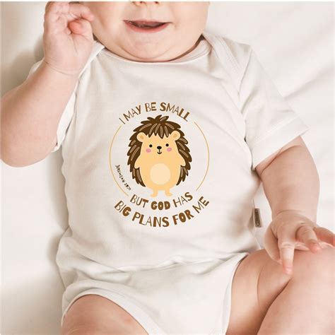 I May Be Small But God Has Big Plans For Me Svg Christian Hedgehog