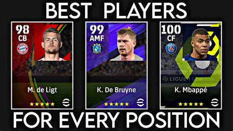 Best Standard Players For Every Position Efootball Mobile Youtube