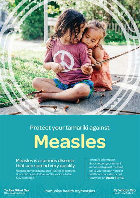 Protect Your Tamariki Against Measles Poster Hp8199 Healthed