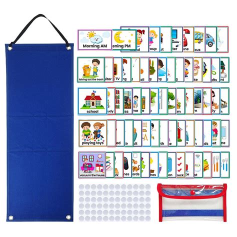 Buy 70 Pieces Visual Timetable For Home Daily Routine Chart Visual