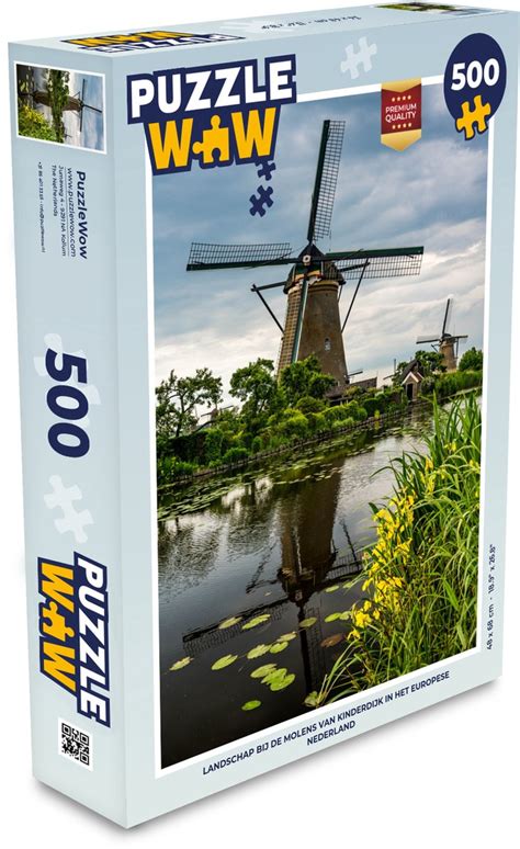 Puzzel Molen Bloemen Water Legpuzzel Puzzel Stukjes Bol