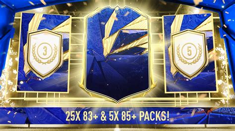 OMG TOTY IN A PACK OPENING MY 25X 83 5X 85 PACKS FIFA21