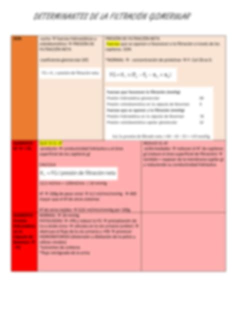 Solution Resumen De Fisiolog A De Guyton Sobre Filtraci N Glomerular