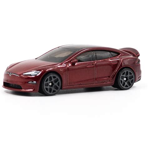 Hot Wheels Машинка Tesla Model S Plaid Red Машинки Хот Вилс Кейс A в ЗАЩИТНОМ КЕЙСЕ купить