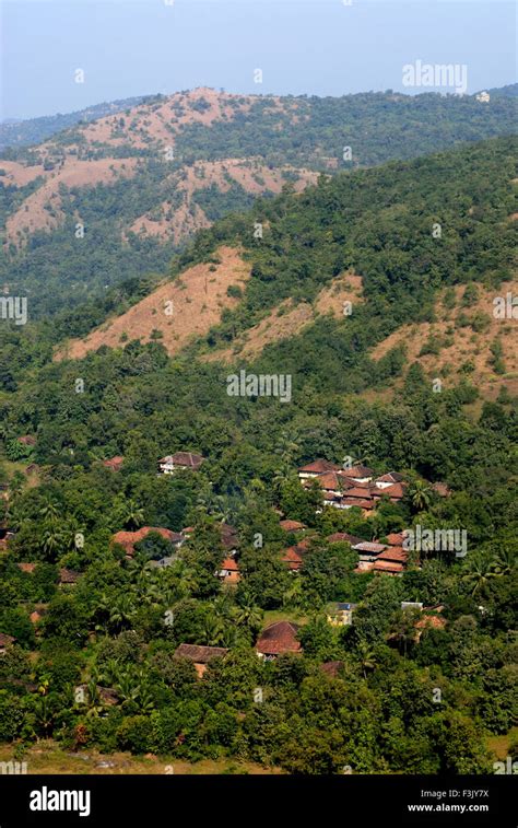 Aerial View Top Of Parshuram Ghat Of Dense Greenery With Mangalore