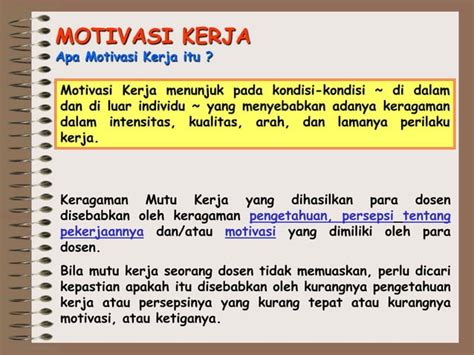 Motivasi Kerja Ppt