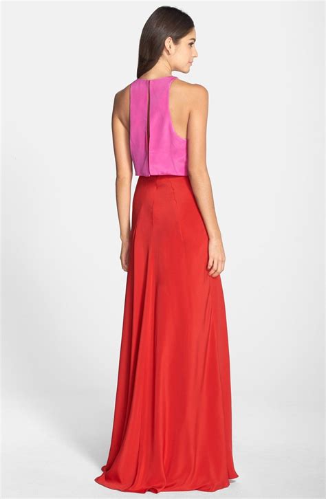 Jill Jill Stuart Colorblock Popover Crepe Gown Nordstrom Gowns