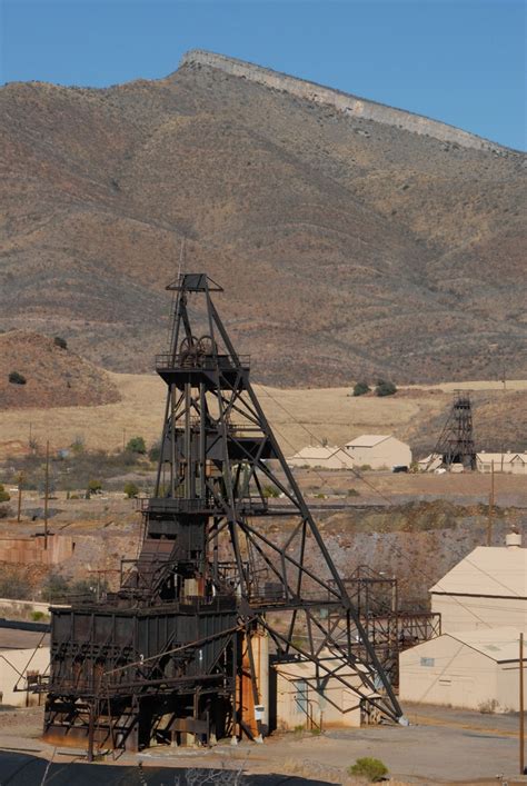 Headframe Of The Campbell Shaft With The Denn Shaft In The Background