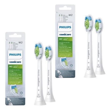 PHILIPS Sonicare W Optimal White HX6062 10 4 sztuki Końcówka