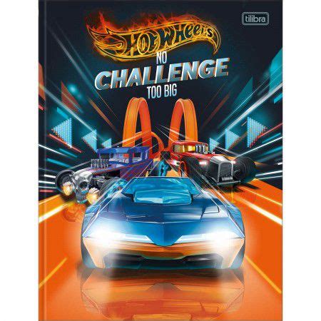 Caderno Brochura Universitário Tilibra Hot Wheels Capa Dura Sortida cm x cm R