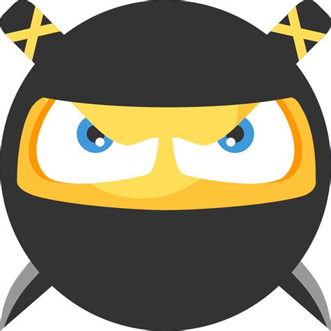 Ninja Icon Flat Emoticons Iconpack Icons Land