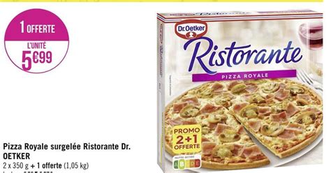 Promo Dr oetker pizza royale surgelée ristorante chez Géant